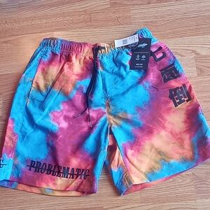 P**NWT men's swim trunks, tie dye, sz  M